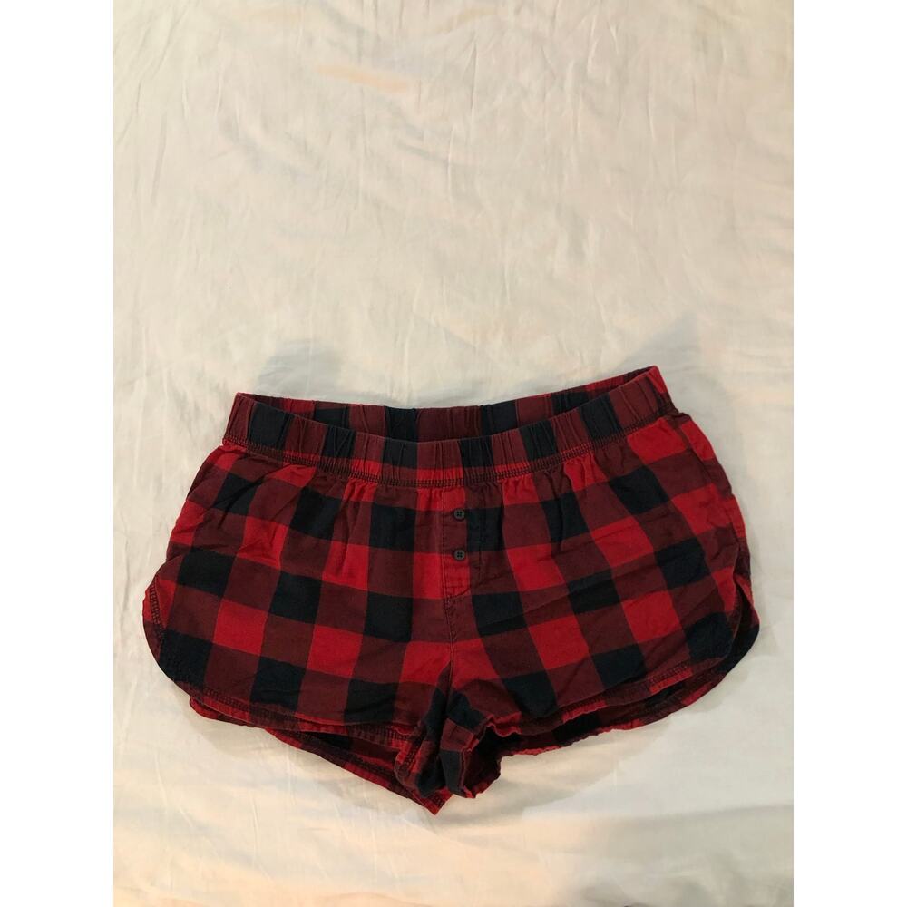 Target Wondershop plaid flannel pajama sleep shorts Size Small